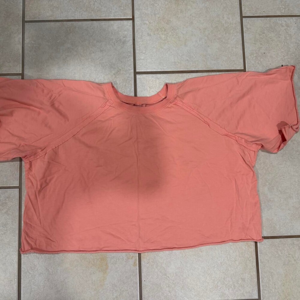 Coral pink cropped top Soze XS #croptop #lingerie
